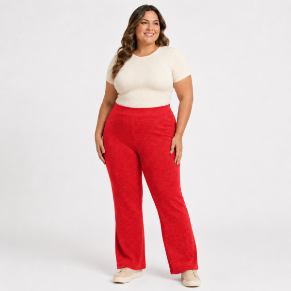 Calça Pantalona  Lãzinha Plus Size Feminina