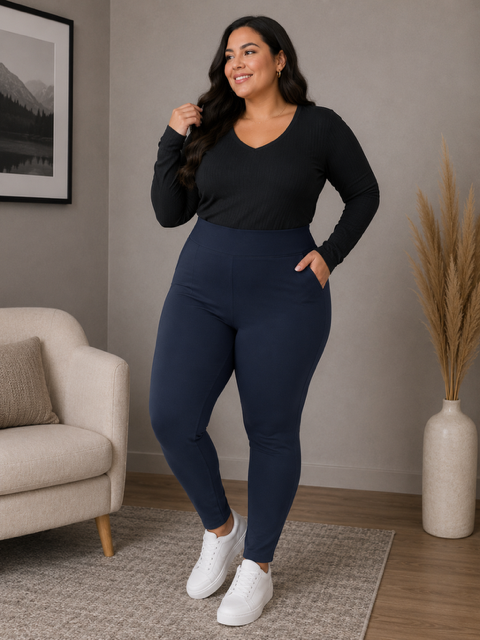 Calça Legging Feminina Plus Size