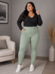 Calça Legging Feminina Plus Size