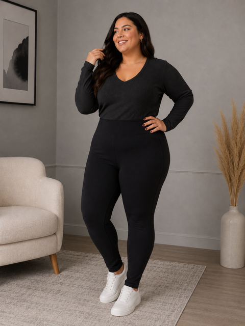 Calça Legging Feminina Plus Size