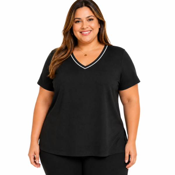 Blusa Feminina Plus Size com Vivo