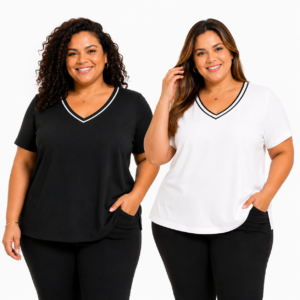 Blusa Feminina Plus Size com Vivo